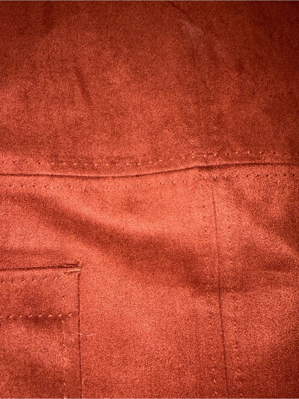 Max Studio Brown Rust-Red Shift Dress - Picture 4 of 5